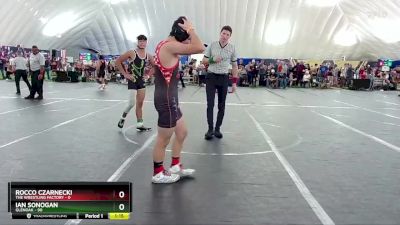 120 lbs Quarterfinal - Rocco Czarnecki, The Wrestling Factory vs Ian Sonogan, GlenOak