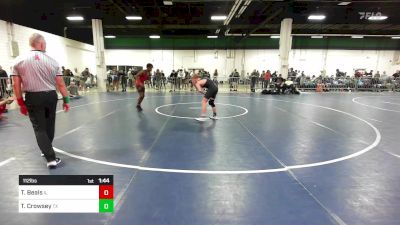 112 lbs Round Of 16 - TeJon Beals, IL vs Tyson Crowsey, TX