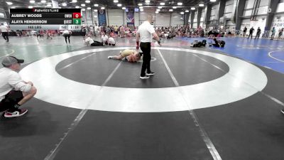 165 lbs Rr Rnd 2 - Aubrey Woods, Owen Valley Girlz vs Alaya Henderson, Quest School Of Wrestling Girls