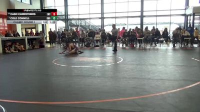 115 lbs Champ. Round 1 - Cash Carrothers, Lynx Wrestling Club vs Cole Connell, Hawkeye Wrestling Academy