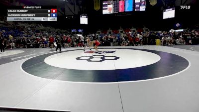 126 lbs Cons. Rd Of 32 - Calan Manley, OK vs Jackson Humphrey, CA