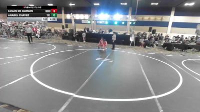 73 lbs Semifinal - Logan De Guzman, Monster Garage vs Anabel Chavez, The Valley WC