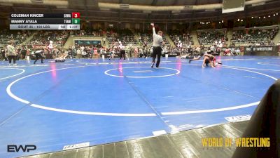 100 lbs Round Of 32 - Coleman Kincer, SHWA vs Manny Ayala, Team Valley Wrestling Club