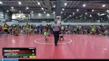 50 lbs Round 7 (8 Team) - Sawyer Stewart, HEADHUNTERS WC vs Garrett Raley, SCORPIONS FLORIDA WC