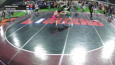 132 lbs Quarters - Branden AhQuin, Hawaii vs Noah Lynch, South Carolina