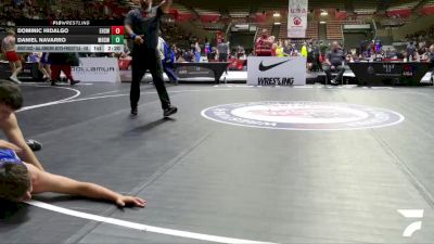 Cons. Round 2 - Dominic Hidalgo, Etiwanda High School Wrestling vs Daniel Navarro, Mayfair High School Wrestling