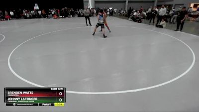 215 lbs Cons. Round 2 - Brenden Watts, Minnesota vs Johnny Lastinger, Cardinal Wrestling Club