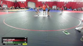 144 lbs Round 3 (6 Team) - Brock Brown, Cambridge-Isanti Blue vs Wyatt Tuntland, Canton C-Hawks A