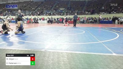 123 lbs Quarterfinal - Madden Edgar, Blackwell vs Diesel Pedersen, Broken Arrow Junior High