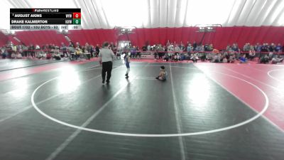 10U Boys - 49 lbs Cons. Semis - Jordan Amundson, LaCrosse Area Wrestlers vs Axel Soto, Kenosha Wrestling Academy