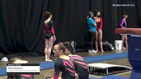 Maya Badeaux - Women's Group, Chow's Gymnastics and Dance Institute - 2021 Women's Xcel Region 4 Championships