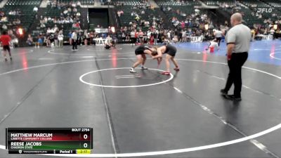 197 lbs Quarterfinal - Matthew Marcum, Labette Community College vs Reese Jacobs, Chadron State