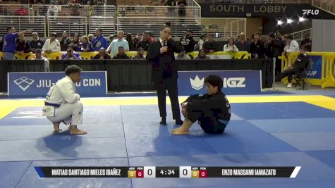 Enzo Massami Iamazato vs Matias Santiago Mieles Ibañez 2025 Pan Jiu Jitsu IBJJF Championship