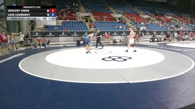 157 lbs Cons. Rd Of 64 - Gregory Green, New York vs Luke Louzensky, Tennessee