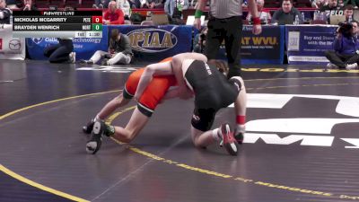 107 lbs Semifinal - Nicholas McGarrity, Peters Township vs Brayden Wenrich, Northampton