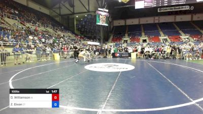 100 lbs Rnd Of 128 - Dylan Williamson, IA vs Zack Dixon, CT