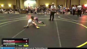 64 lbs Round 2 (4 Team) - Brooks Blevins, MO Outlaws Black vs Colton Strange, The Untouchables Purple