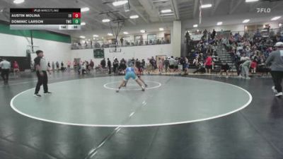 126 lbs Cons. Round 2 - Dominic Larson, Thorn Wrestling Club vs Austin Molina, Edmond Huskies