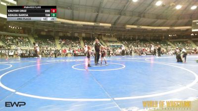 45 lbs 2nd Place - Caliyah Cruz, Grindhouse Wrestling vs Azalea Garcia, Team Valley Wrestling Club