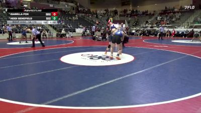 6A 170 lbs 1st Place Match - Isabella Fox, Bentonville West vs Heidi Benefield, Rogers
