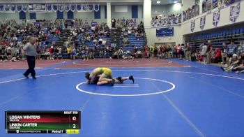 138 lbs Quarterfinal - Linkin Carter, Eastside vs Logan Winters, Yale HS