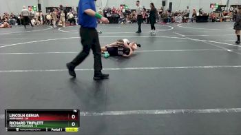 76 lbs Round 3 (4 Team) - Lincoln Genua, Warhawks vs Richard Triplett, Team Germantown