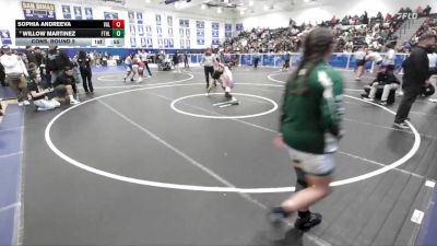 100 lbs Cons. Round 5 - Sophia Andreeva, Valencia/Valencia vs Willow Martinez, Foothill (Santa Ana)