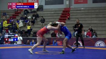 72 kg Semifinal - Haley Ward, USA vs Melanie Sanchez, CHI