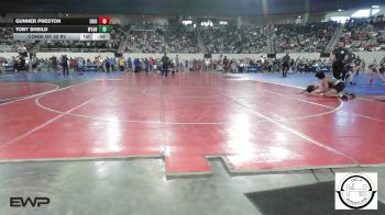 128 lbs Consi Of 32 #2 - Gunner Preston, Enid Junior High vs Toby Sheild, Wyandotte HS Girls
