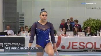 Desiree Carofiglio Italy - Floor, Senior - 2018 City of Jesolo Trophy