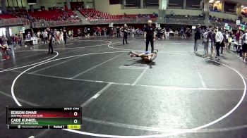 90 lbs 7th Place Match - Edison Omar, Beatrice Wrestling Club vs Cade Kunkel, Titan Club Wrestling