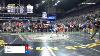 126 lbs Cons 64 #1 - Gage Ogden, Utah vs Benjamin Gavel, Illinois