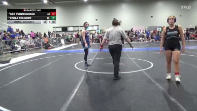 145 lbs Cons. Round 2 - Lily Pendergrass, Ark City vs Leola Eslinger, Wildcat