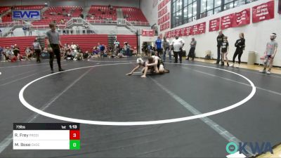 73 lbs Semifinal - Robert Frey, Prodigy NDT vs Micael Boso, Choctaw Ironman Youth Wrestling