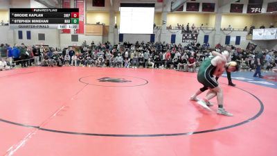 113 lbs Quarterfinal - Brodie Kaplan, Shepherd Hill vs Stephen Minehan, Marshfield