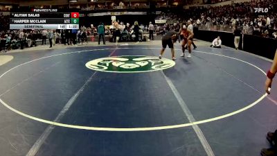 Girls 185 lbs Semifinal - Aliyah Salas, Centennial vs Harper Mcclain, Aztec