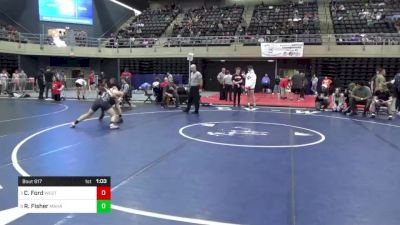 130 lbs Quarterfinal - Christian Ford, West Grove, PA vs Ryan Fisher, Mahanoy City, PA