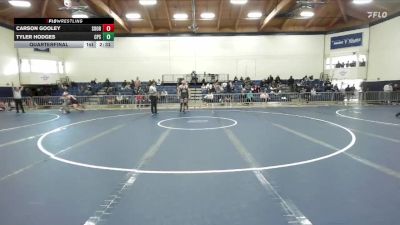 197 lbs Quarterfinal - Carson Gooley, Southern Oregon vs Tyler Hodges, Cal Poly San Luis Obispo