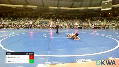 55 lbs Round Of 16 - Edward Ledbetter, Muskogee Wrestling Federation vs Troy Petry, Standfast