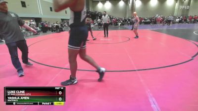 132C 1st Place Match - Luke Cline, St. Pius X (Kansas City) vs Yashua Amen, Whitfield