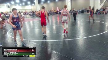 132 lbs Round 8 (10 Team) - Nathan Bryan, Terre Haute South Red vs Lucas Cadwell, Hawkstyle Elite