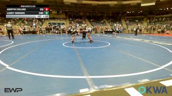 82-88 lbs Final - Ashtyn Collins, Pitbull Wrestling Academy vs Laney Henning, Cotton County Wrestling Club