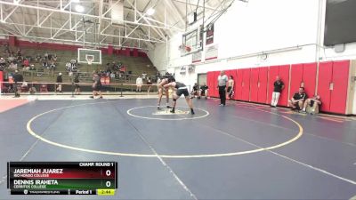 197 lbs Champ. Round 1 - Dennis Iraheta, Cerritos College vs Jaremiah Juarez, Rio Hondo College