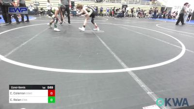 90 lbs Consolation - Corban Coleman, D3 Wrestling Cluib vs Creed Rolan, Standfast OKC