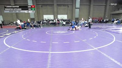 165 lbs Champ. Round 1 - Kingston Applebee, Piedmont vs Josiah Bastien, Luxemburg-Casco