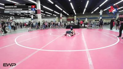 126 lbs Consi Of 8 #1 - Masakiyo Joe, 3F Wrestling vs Faridullah Samsor, Takedown-City Wrestling