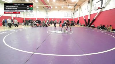 157 lbs Semifinal - Marcel Blake, Cerritos College vs Enzo Morales, Arizona Christian