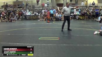 130 lbs Round 2 (6 Team) - Wyatt Martin, Vehicle City WC vs Xavier Roberts, Elite Athletic Club WE