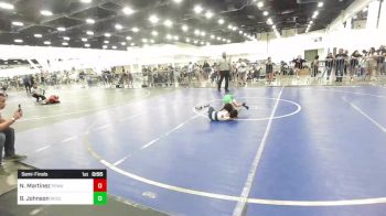54 lbs Semifinal - Nathan Martinez, Poway Elite vs Buck Johnson, Resurrection Christian