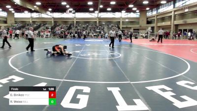 138 lbs Final - George Binikos, Tenafly vs RJ Weiss, River Dell